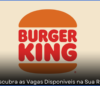 Empregos no Burger King