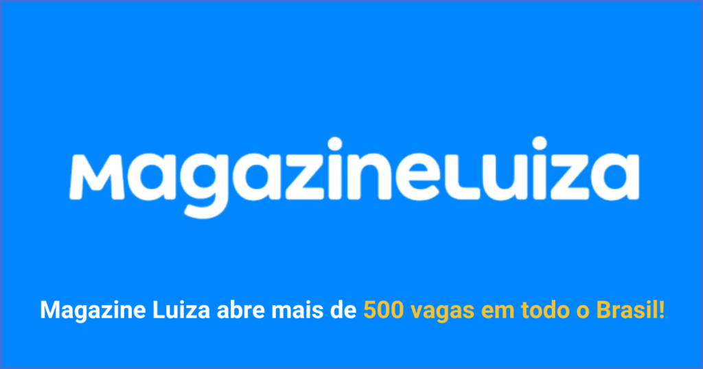 Magazine Luiza vaga